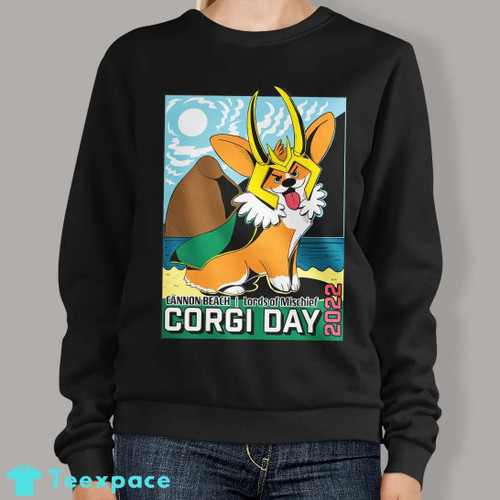 Corgi Beach Day Ugly Christmas Sweater