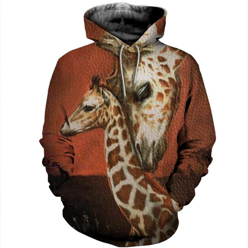 Giraffe 3D All Over Print Hoodie, Zip-up Hoodie