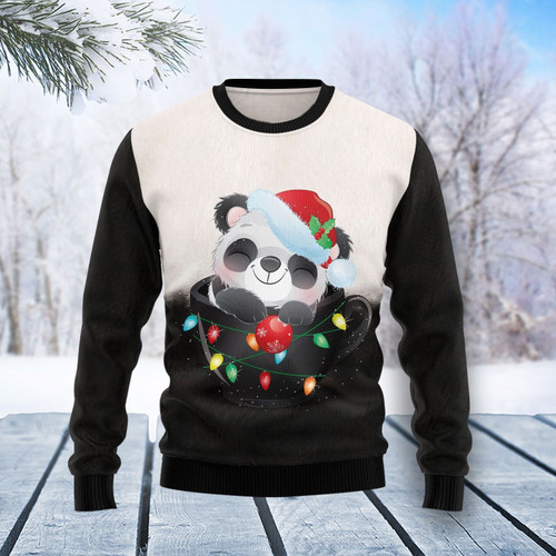Panda Cup Ugly Christmas Sweater