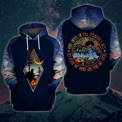 Camping To Lose My Mind And Find My Soul 3D All Over Print Hoodie, Zip-up Hoodie