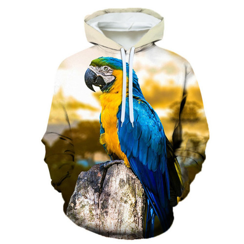 Macaw Parrot Love Bird Eagle For Unisex 3D All Over Print Hoodie, Zip-up Hoodie