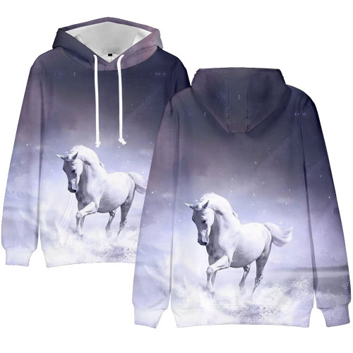 Horse Unicorn For Unisex 3D All Over Print Hoodie, Zip-up Hoodie