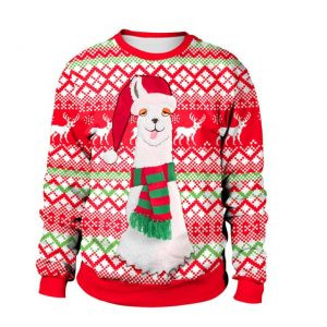 Christmas Snow Camel Ugly Christmas Sweater, All Over Print Sweatshirt