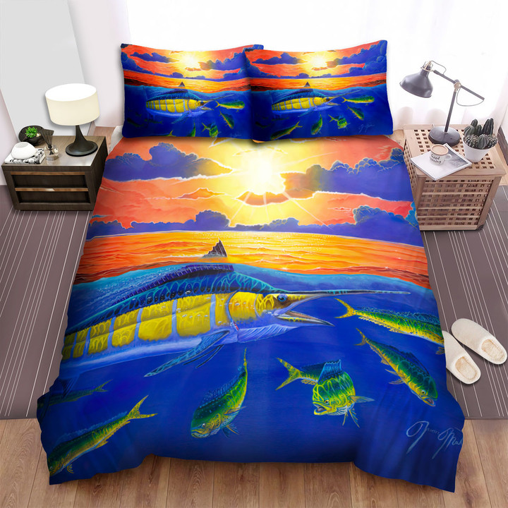 The Wild Animal - The Sailfish Under The Sun Bed Sheets Spread Duvet Cover Bedding Sets