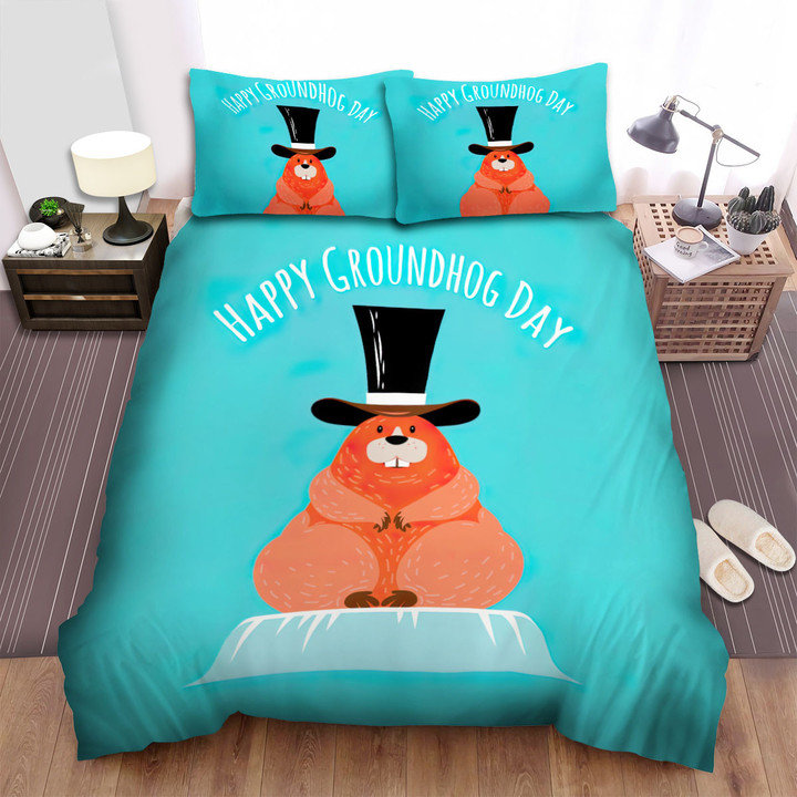 The Wild Animal - The Groundhog Gentleman Bed Sheets Spread Duvet Cover Bedding Sets