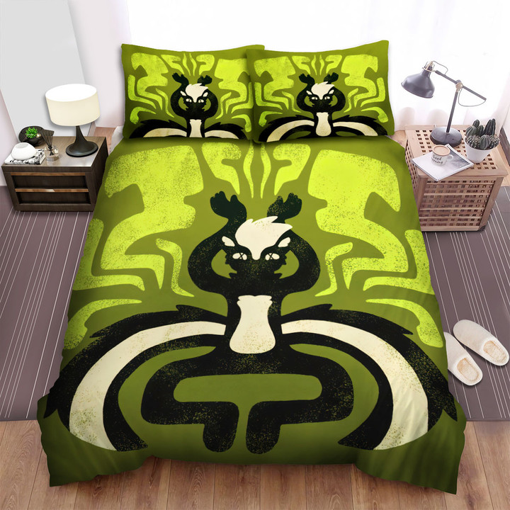 The Wild Animal - The Skunk And The Odor Bed Sheets Spread Duvet Cover Bedding Sets