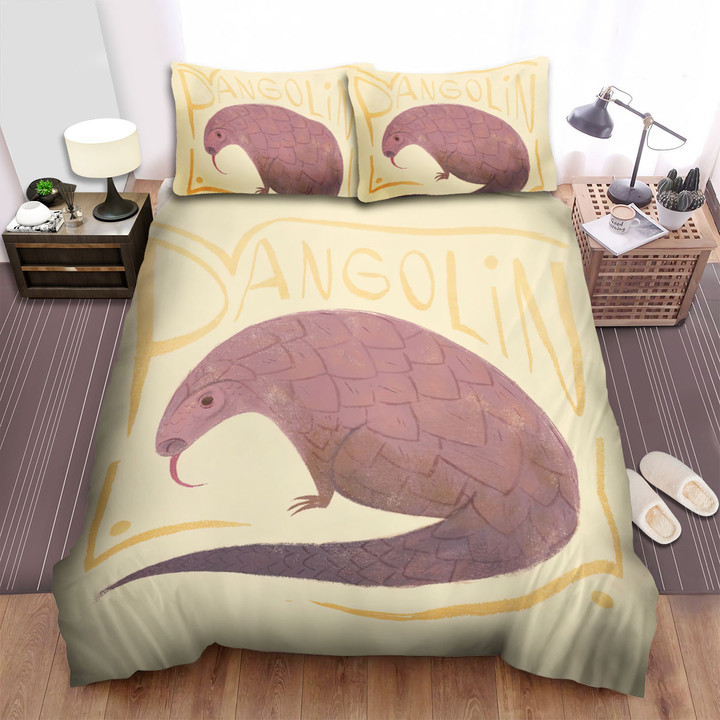 The Wildlife - The Pangolin Lolling Art Bed Sheets Spread Duvet Cover Bedding Sets