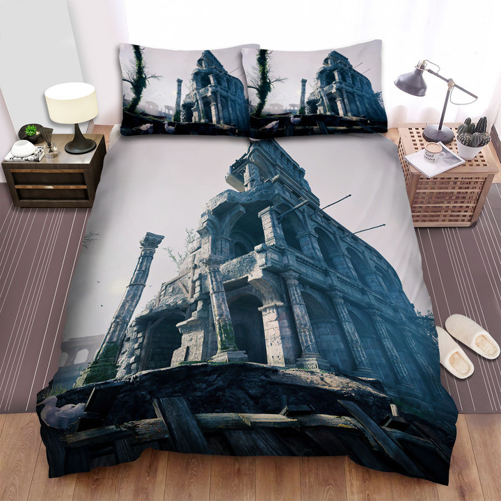 Colosseum Abandoned Amphitheatre Bed Sheets Spread  Duvet Cover Bedding Sets