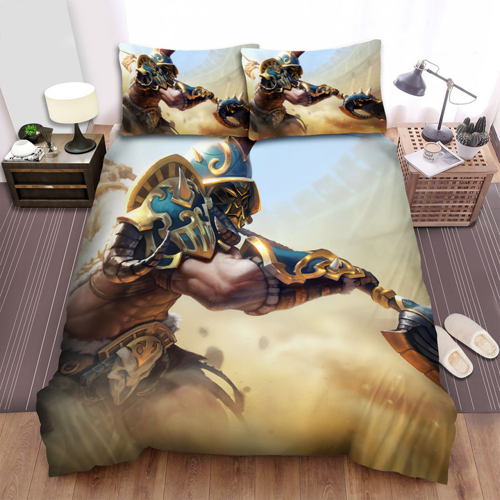 Gladiator Guan Yu Digital Artwork Bed Sheets Spread Duvet Cover Bedding Sets