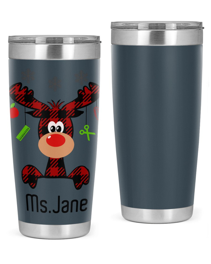Personalized Ornament For Teacher, Christmas Stainless Steel Tumbler, Tumbler Cups For Coffee/Tea