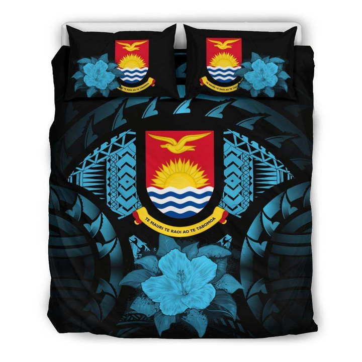 Kiribati Blue Hibiscus  Bed Sheets Spread  Duvet Cover Bedding Sets