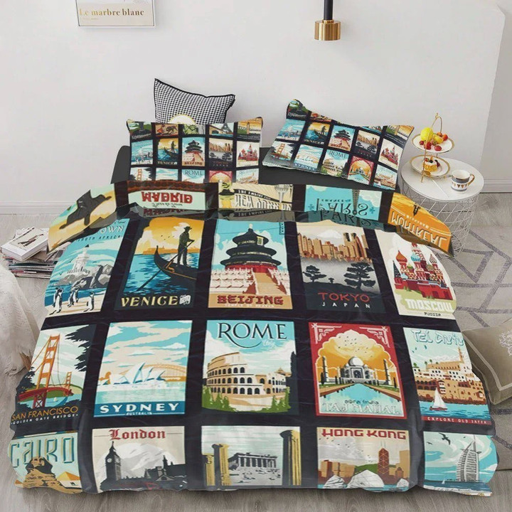 Travel To Italy  Bed Sheets Spread  Duvet Cover Bedding Sets