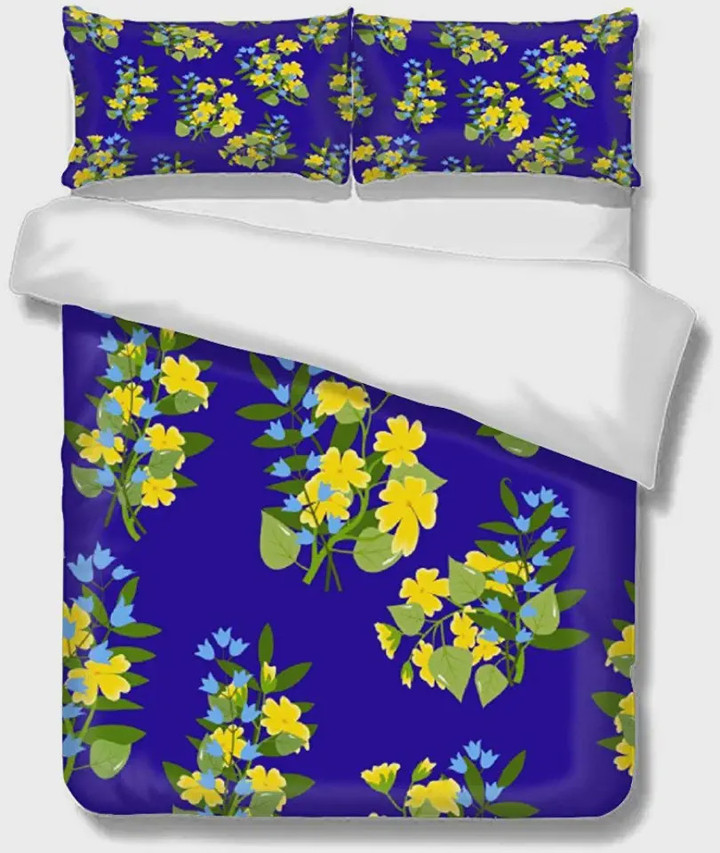 Yellow Flowers Plant Lily of The Valley  Bed Sheets Spread  Duvet Cover Bedding Sets