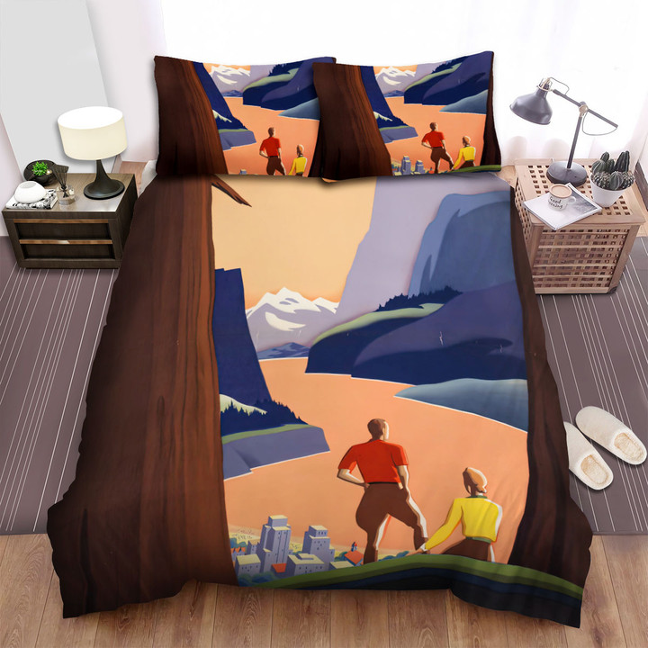 Colorado Pacific Northwest Wonderland Bed Sheets Spread  Duvet Cover Bedding Sets