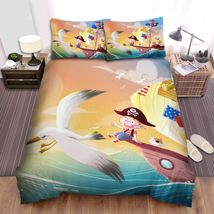 The Wild Animal - The Seagull Leading The Way Bed Sheets Spread Duvet Cover Bedding Sets