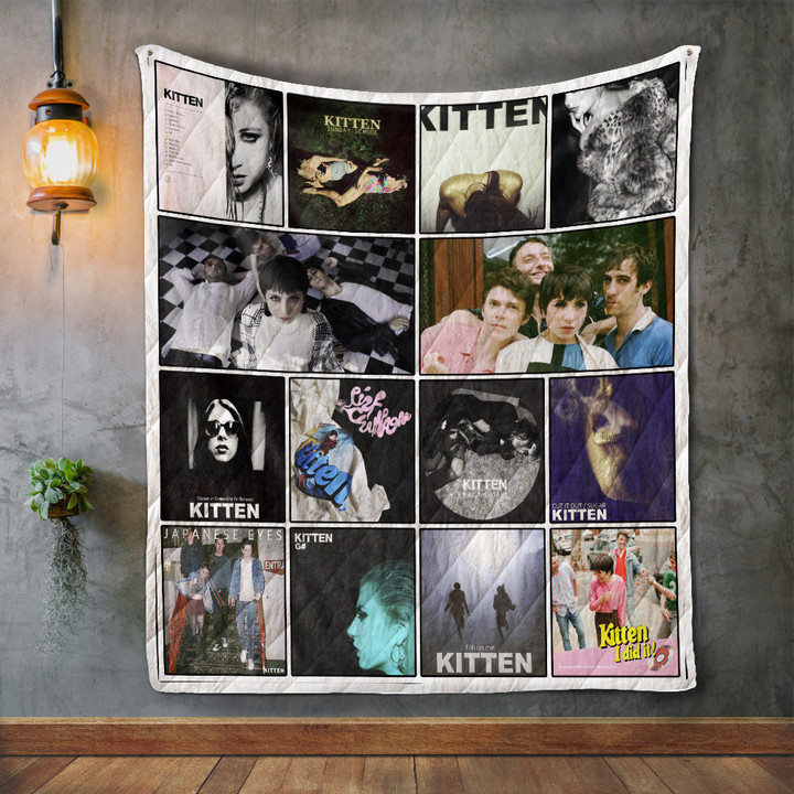 Kitten Album Covers Quilt Blanket