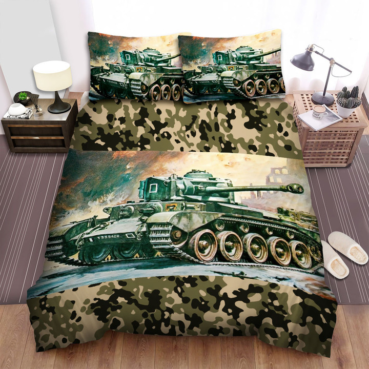 Military Weapon In Ww2, Comet Tank In Ww2 Bed Sheets Spread Duvet Cover Bedding Sets