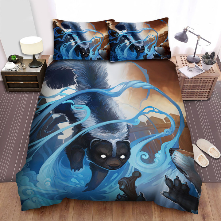 The Wild Animal - The Magical Skunk In The Garden Bed Sheets Spread Duvet Cover Bedding Sets