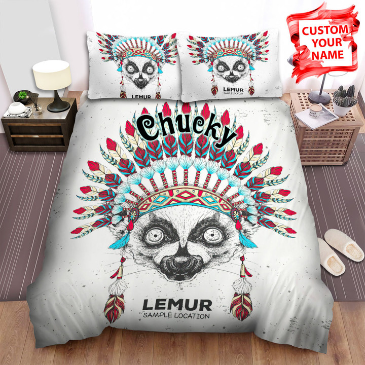 Personalized The Lemur Chief Art Bed Sheets Spread Duvet Cover Bedding Sets
