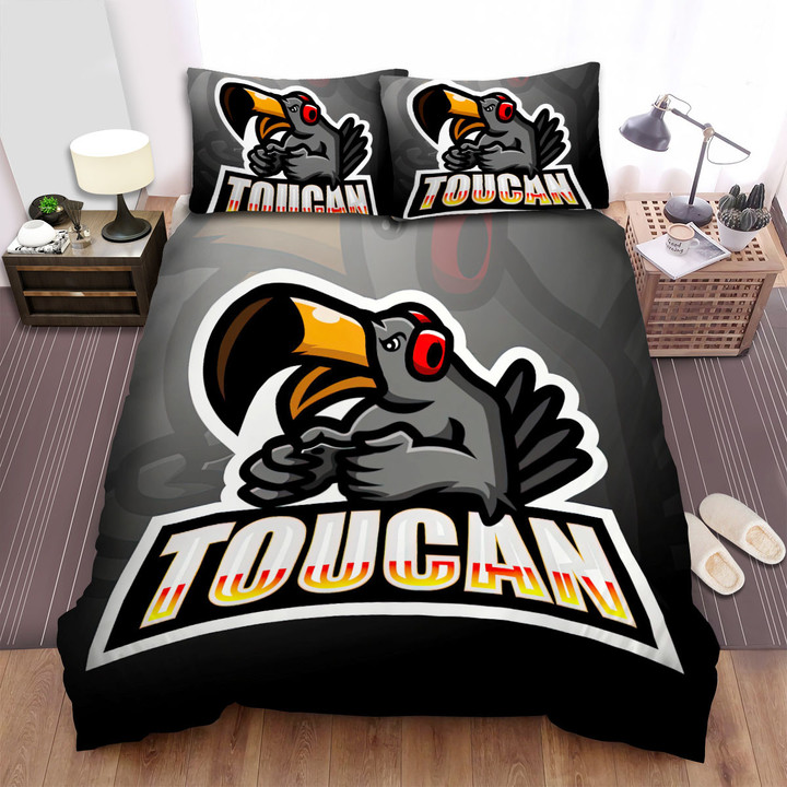 The Toucan Gamer Logo Bed Sheets Spread Duvet Cover Bedding Sets
