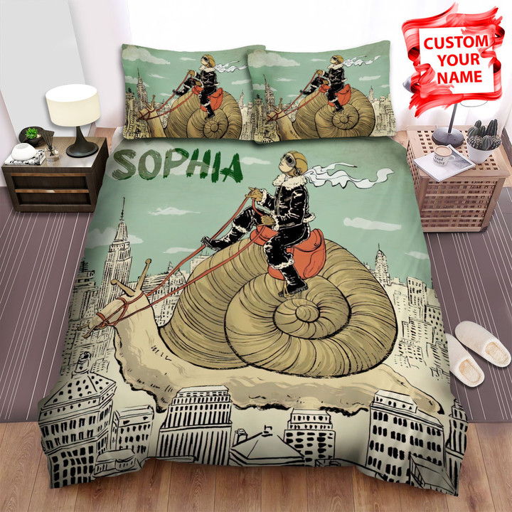 Personalized The Wild Animal - Riding The Giant Snail Bed Sheets Spread Duvet Cover Bedding Sets