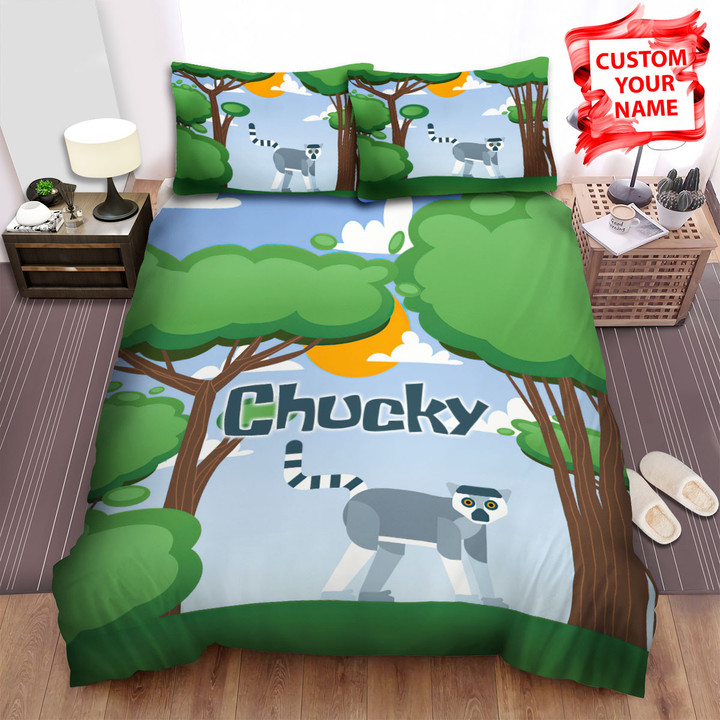Personalized The Lemur On The Ground Bed Sheets Spread Duvet Cover Bedding Sets