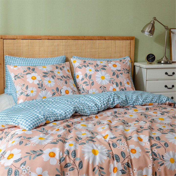 Summer Fresh Daisy  Bed Sheets Spread  Duvet Cover Bedding Sets