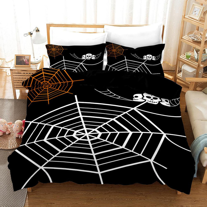 Spider Halloween Bed Sheets Duvet Cover Bedding Sets