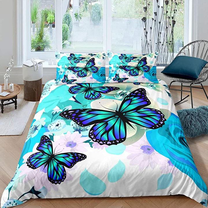 Butterfly Watercolor Bed Sheets Duvet Cover Bedding Sets
