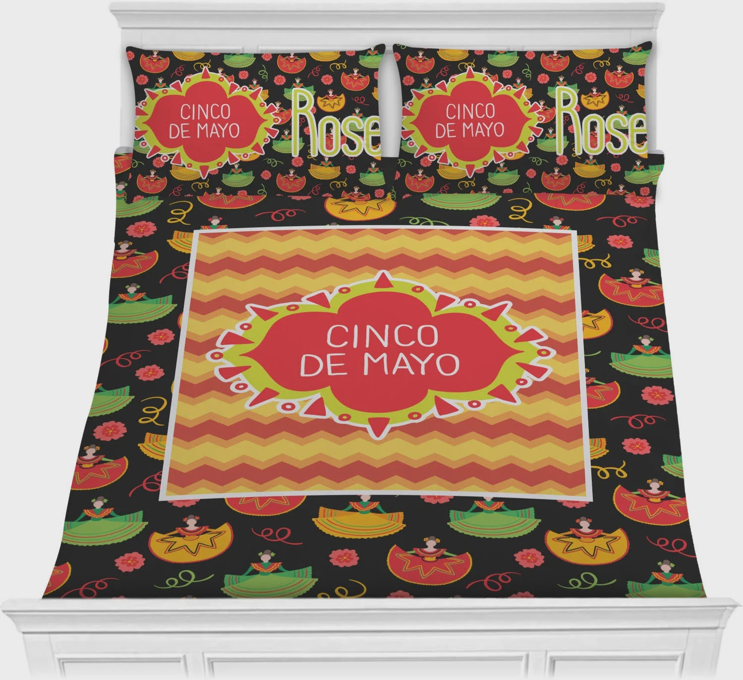 Personalized Cinco De Mayo Cotton Bed Sheets Spread Comforter Duvet Cover Bedding Sets