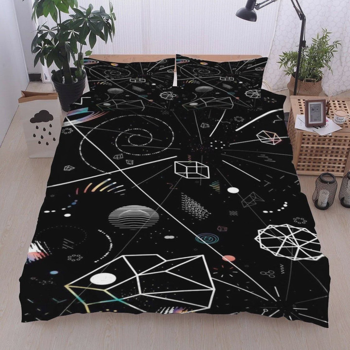 Science Black Pattern  Bed Sheets Spread  Duvet Cover Bedding Sets