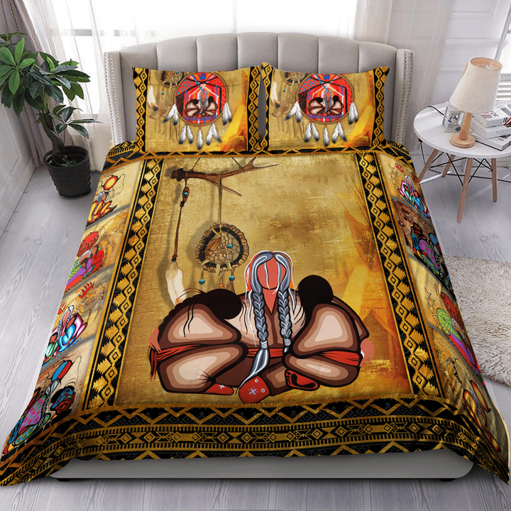 Native American Grandma Duvet Cover Bedding Set