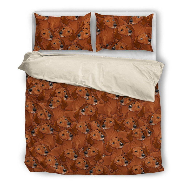 Dachshund Cotton Bed Sheets Spread Comforter Duvet Cover Bedding Sets