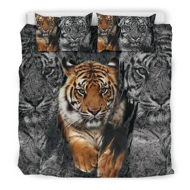 Tiger 3D Cotton Bed Sheets Spread Comforter Duvet Cover Bedding Sets