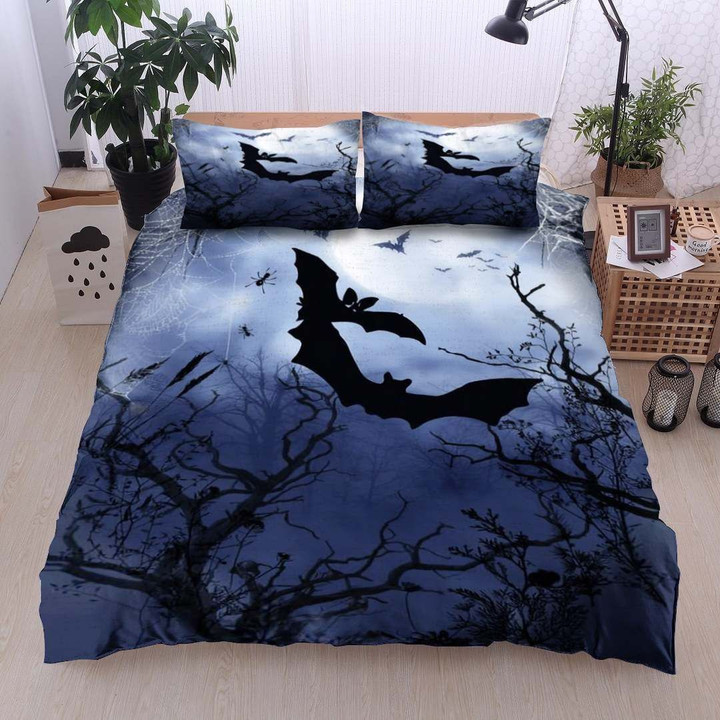 Bat Cotton Bed Sheets Spread Comforter Duvet Cover Bedding Sets