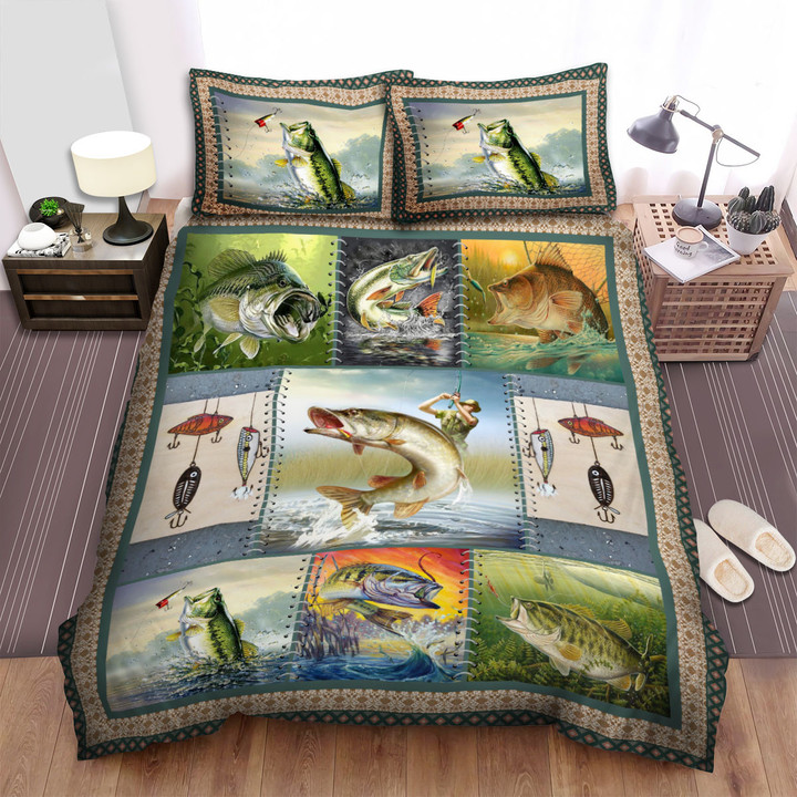 Fishing And Fisherman Bed Sheets Spread Duvet Cover Bedding Sets