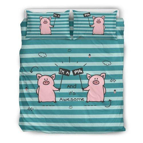 Pig I’m A Pig Bed Sheets Spread Comforter Duvet Cover Bedding Sets