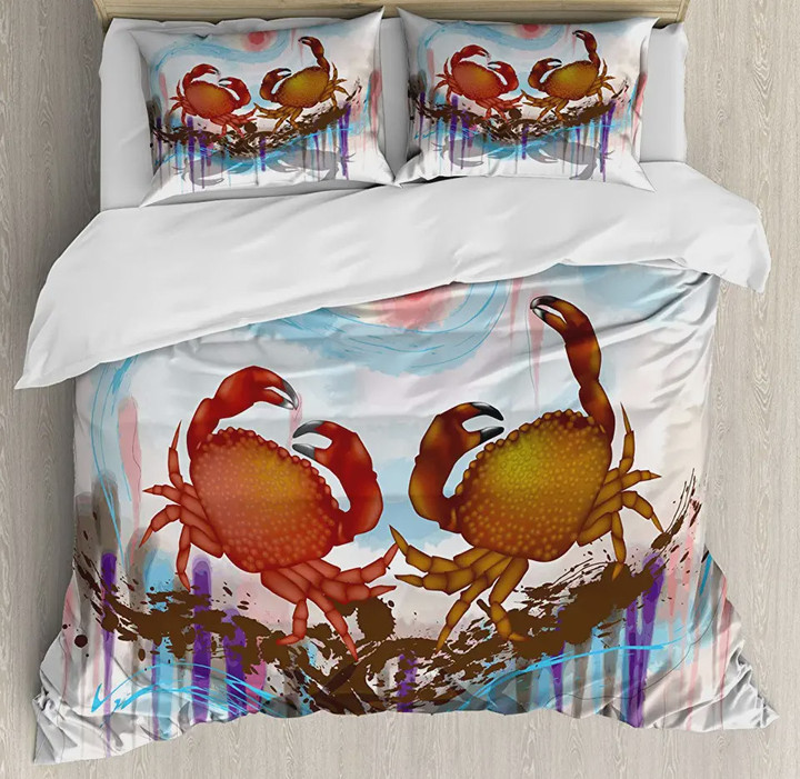 Crabs Bed Sheets Duvet Cover Bedding Sets