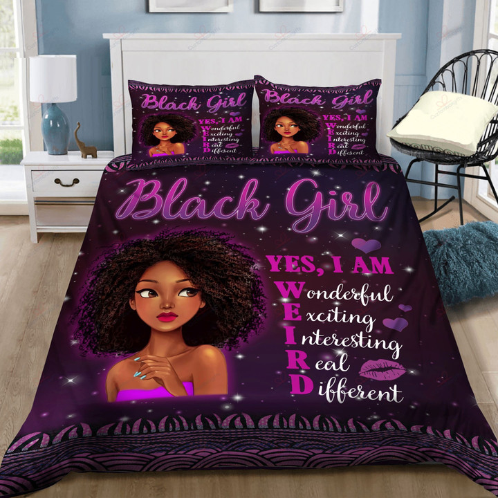 Black Girl Yes I Am Bedding Set Bed Sheets Spread Comforter Duvet Cover Bedding Sets