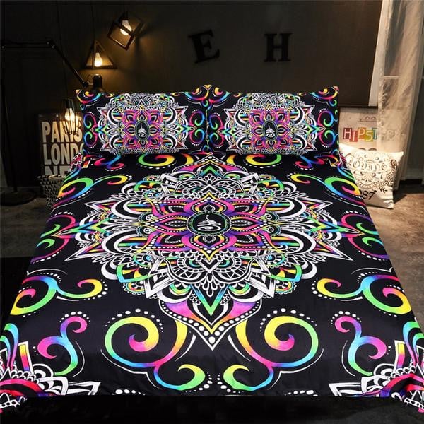 Harmony Magic Mandala Floral Cotton Bed Sheets Spread Comforter Duvet Cover Bedding Sets