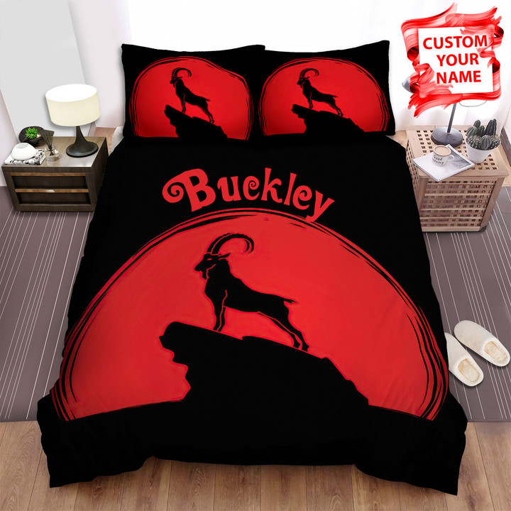 Personalized The Farm Animal - The Goat Silhouette Bed Sheets Spread Duvet Cover Bedding Sets