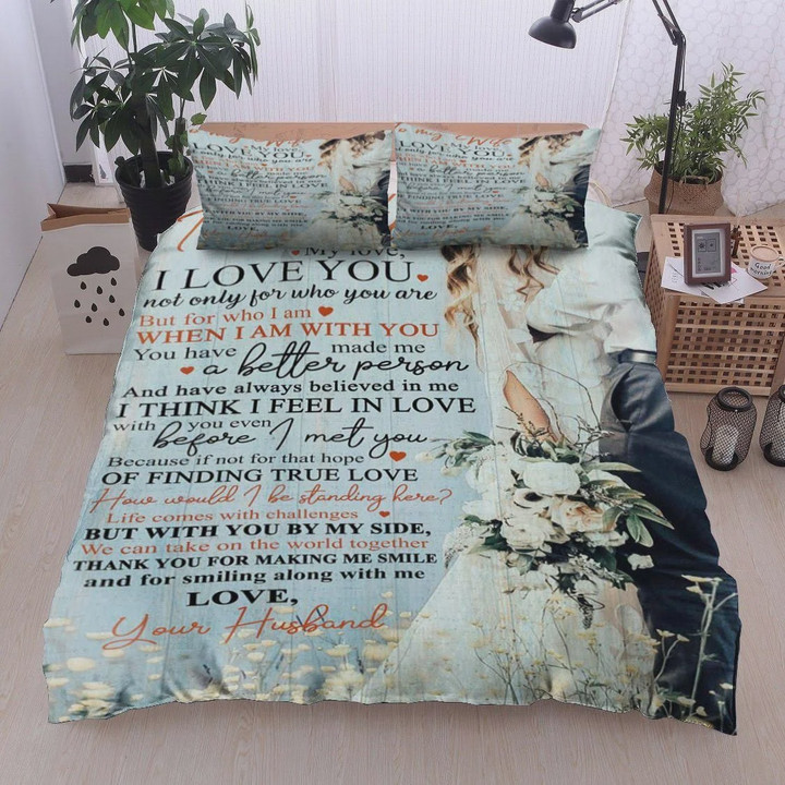 Personalized Family To My Wife From Husband How Would I Be Standing Here Cotton Bed Sheets Spread Comforter Duvet Cover Bedding Sets
