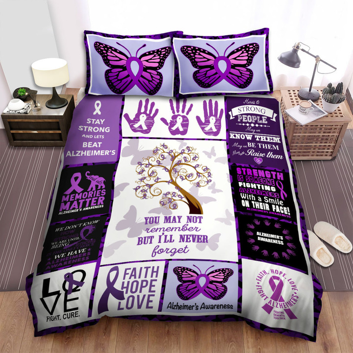 Memories Matter Alzheimer’s Awareness Bed Sheets Spread Duvet Cover Bedding Sets