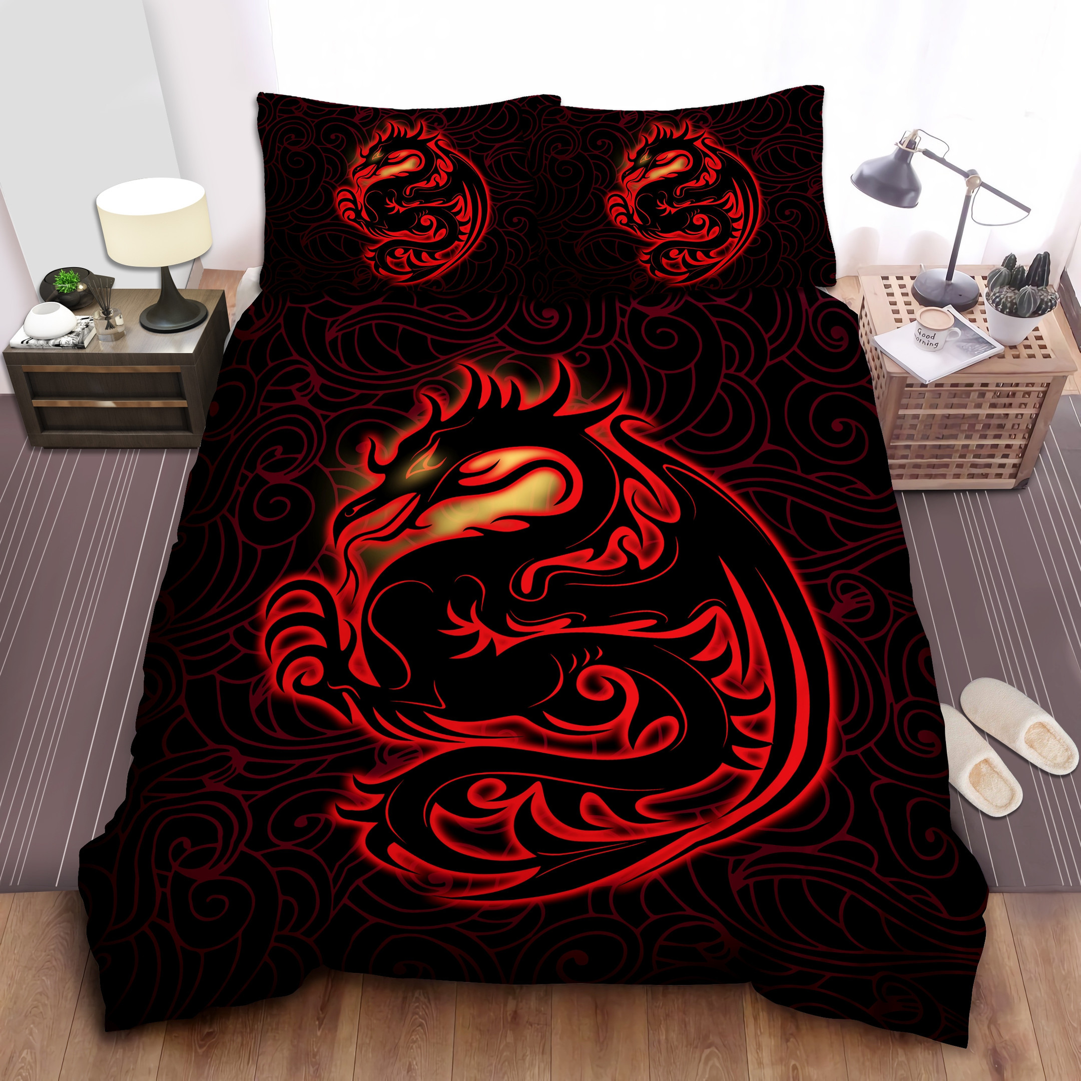 Dragon Tribal Tattoo 3dcotton Bed Sheets Spread Comforter Duvet Cover Bedding Sets