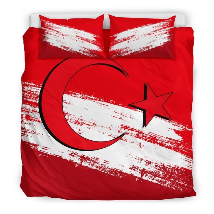 Turkey Flag Bed Sheets Duvet Cover Bedding Set Great Gifts For Birthday Christmas Thanksgiving