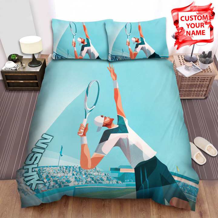 Personalized The Tennis Serve Bed Sheets Spread Duvet Cover Bedding Sets