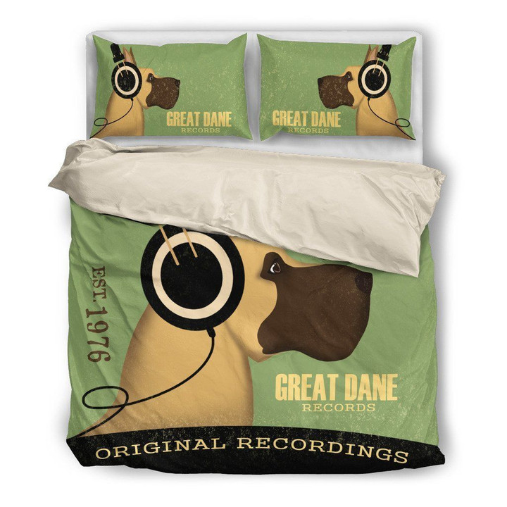 Great Dane Cotton Bed Sheets Spread Comforter Duvet Cover Bedding Sets
