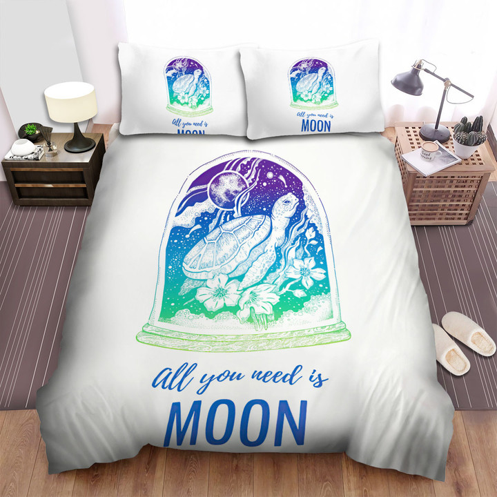 All You Need Is Moon From The Turtle Bed Sheets Spread Duvet Cover Bedding Sets