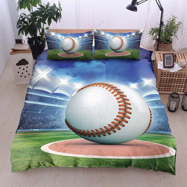 Baseball Bed Sheets Duvet Cover Bedding Set