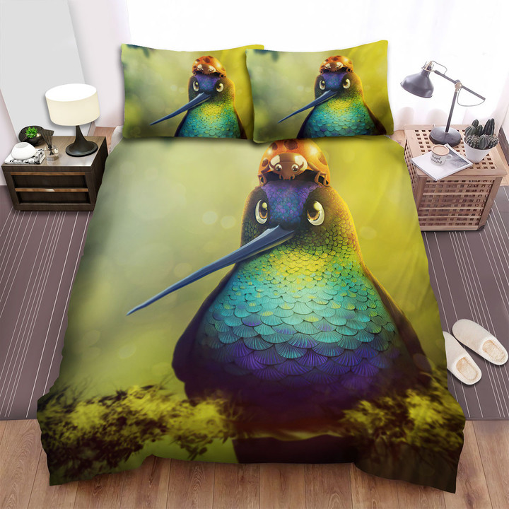 The Wild Animal - The Hummingbird And The Ladybug Bed Sheets Spread Duvet Cover Bedding Sets